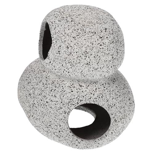 TOYANDONA Resin Aquarium Höhle Fisch Garnelen Versteck Robuste Aquarium Deko Natürliche Versteck für Garnelen und Fische von TOYANDONA