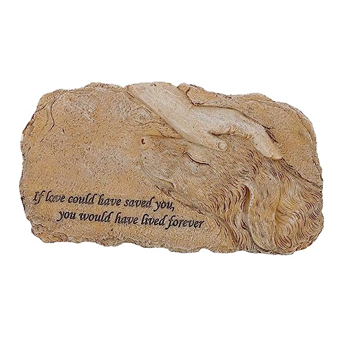 TOYANDONA Resistenter Resin Haustier Grabstein Hund Gedenkstein Gartenfigur für Innen Außen Tier Grabmal Statue zur Erinnerung an Verstorbene Hunde und Haustiere TOYANDONA Resistenter Resin Haustier Grabstein Hund Gedenkstein Gartenfigur für Innen Außen Tier Grabmal Statue zur Erinnerung an Verstorbene Hunde und Haustiere von TOYANDONA