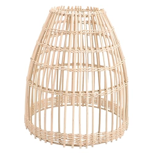 TOYANDONA Retro Lampenschirm für Deckenleuchten Woven Light Cover für Esszimmer Küche Schlafzimmer und Cafés Bruchsicher und Geruchlos Vielseitig Einsetzbar von TOYANDONA