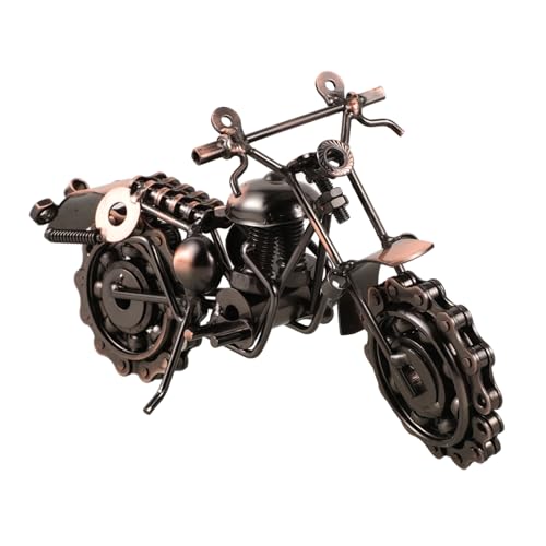 TOYANDONA Retro Metall Motorrad Modell Dekoration Vintage Eisenkunst Sammlerstück Tisch Ornament für Büro Schlafzimmer Wohnzimmer Geschenkidee für Motorradliebhaber Rostrote Patina TOYANDONA Retro Metall Motorrad Modell Dekoration Vintage Eisenkunst Sammlerstück Tisch Ornament für Büro Schlafzimmer Wohnzimmer Geschenkidee für Motorradliebhaber Rostrote Patina von TOYANDONA