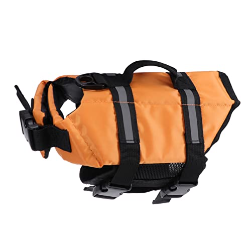 TOYANDONA Robuste Schwimmweste für Hunde Atmungsaktiv Reflektierend mit D Ring für Leine Schnellverschluss und Auffälliger Orange Farbe für Sichere und Wasserspaß TOYANDONA Robuste Schwimmweste für Hunde Atmungsaktiv Reflektierend mit D Ring für Leine Schnellverschluss und Auffälliger Orange Farbe für Sichere und Wasserspaß von TOYANDONA