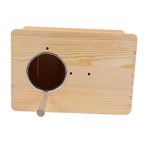 TOYANDONA Robuster Holz-nistkasten für Nymphensittiche und Agaporniden Sicher Verarbeitet mit Glatten Kanten Natürliche Isolierung Stabiler Brutkasten für Kleine Papageien Wetterfest und TOYANDONA Robuster Holz-nistkasten für Nymphensittiche und Agaporniden Sicher Verarbeitet mit Glatten Kanten Natürliche Isolierung Stabiler Brutkasten für Kleine Papageien Wetterfest und von TOYANDONA