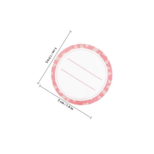 TOYANDONA Rote Abwischbare Beschreibbare für Gläser Selbstklebend Ablösbar Langlebig Reißfest für Gewürzgläser Vorratsbehälter Küche Einfache Reinigung von TOYANDONA