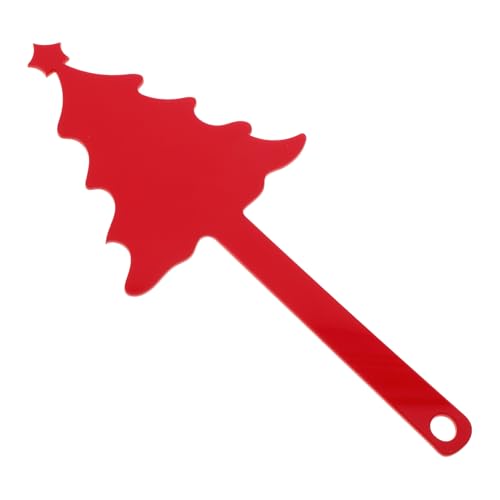 TOYANDONA Rote Acryl Briefkastenflagge mit Skihund und Weihnachtsbaumdesign Wetterfeste Mailbox Dekoration Passend und Installieren für Festliche Gartenverzierungen von TOYANDONA