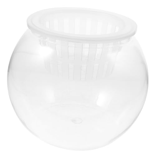 TOYANDONA Runder Transparenter Fischtank Kleines Aquarium für Goldfische Pflanzen und Reptilien für Schreibtisch und Wohnräume Einfach zu Reinigen und Langlebig TOYANDONA Runder Transparenter Fischtank Kleines Aquarium für Goldfische Pflanzen und Reptilien für Schreibtisch und Wohnräume Einfach zu Reinigen und Langlebig von TOYANDONA
