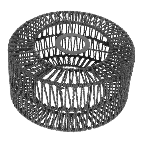 TOYANDONA Rustikaler Lampenschirm aus Handgewebtem Gras-seil Leichter Deckenlampen-abdeckung Schattiert Licht Sanft Einfach zu Montieren Kompakte Geeignet für Hotel Innenbeleuchtung von TOYANDONA