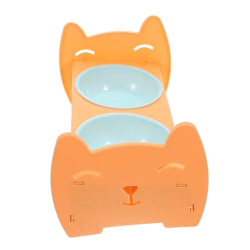 TOYANDONA Rutschfester Napf für Kleine Hunde und Katzen Futterschale mit Basis Doppelfunktional für Futter und Wasser Robust für Innen und Außenbereich Orange TOYANDONA Rutschfester Napf für Kleine Hunde und Katzen Futterschale mit Basis Doppelfunktional für Futter und Wasser Robust für Innen und Außenbereich Orange von TOYANDONA