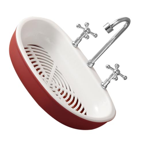 TOYANDONA Saugfähige Seifenschale ohne Bohren mit Ablauffunktion Kreativer Wasserhahn Design Seifenhalter in Weinrot für Dusche Badezimmer Küche rutschfest und Einfach zu Befestigen TOYANDONA Saugfähige Seifenschale ohne Bohren mit Ablauffunktion Kreativer Wasserhahn Design Seifenhalter in Weinrot für Dusche Badezimmer Küche rutschfest und Einfach zu Befestigen von TOYANDONA