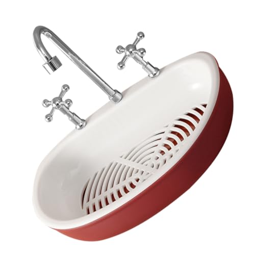 TOYANDONA Saugfuß Seifenhalter ohne Bohren Seifenschale mit Ablaufsieb Ergonomisch Selbstentwässernd rutschfest für Bad Dusche Küche Praktische Aufbewahrung in Rot Weiß TOYANDONA Saugfuß Seifenhalter ohne Bohren Seifenschale mit Ablaufsieb Ergonomisch Selbstentwässernd rutschfest für Bad Dusche Küche Praktische Aufbewahrung in Rot Weiß von TOYANDONA