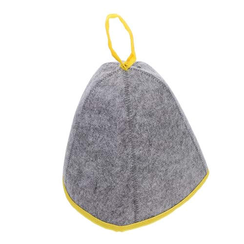 TOYANDONA Saunahut Filz mit Verstärktem Leicht Atmungsaktiv Saugfähig Stabile Passform für Damen Geeignet Praktisches Portables Saunazubehör für Dampfbad und Dusche von TOYANDONA