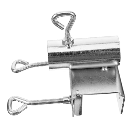 TOYANDONA Schirmhalter Sonnenschirmständer Regenschirm Baldachin im Freien Steht Stand Halterung für Schirmständer Terrassenschirme -Halterung Dachhalterung Dachunterstützung Eisen Silber von TOYANDONA