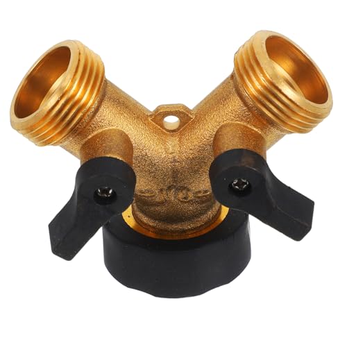 TOYANDONA Schlauchverteiler Waschmaschine Adapter Y Verteiler Wege Wasserhahn Anschluss für Garten Wasserleitung ohne Werkzeug Einfache Installation Handlich Portabel von TOYANDONA
