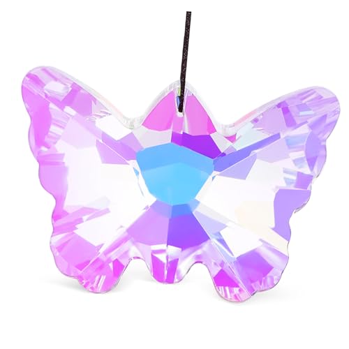 TOYANDONA Schmetterling Prism Dekoration Hängend Suncatcher für Fenster Vielseitige Fensterdeko mit Lichtbrechendem für Garten und Zuhause Installieren Bringt Farbe von TOYANDONA