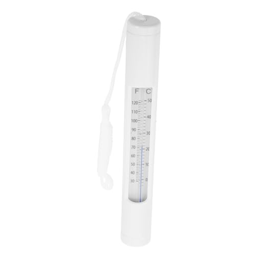 TOYANDONA Schwimmbadthermometer Thermometer Poolthermometer Schwimmendes Warmwasserthermometer Poolthermometer Pooltemperatur Whirlpoolthermometer Badethermometer Weißes Pvc von TOYANDONA