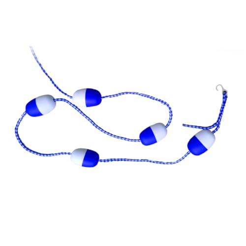 TOYANDONA Schwimmbecken Sicherheitsleine mit Zweifarbigen Schwimmkörpern Edelstahlhaken Langlebige Nylon Abs Konstruktion Schwimmbad Absperrung und Bahnteiler für Sicheren Poolbereich von TOYANDONA