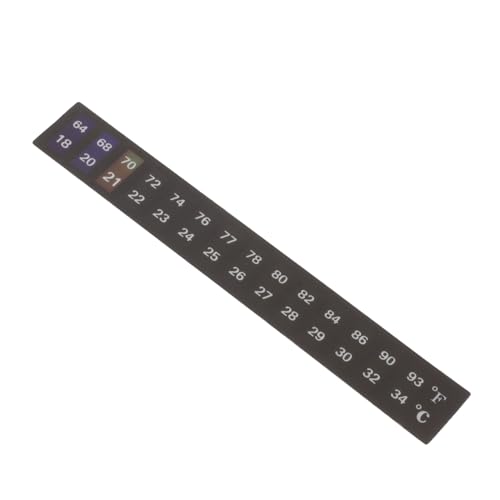 TOYANDONA Selbstklebendes Aquarium Thermometer Sticker LCD Temperaturstreifen Farbwechselnd Zuverlässiges Bruchsicheres Klebethermometer für Fischbecken und Aquarien Einfache Anwendung TOYANDONA Selbstklebendes Aquarium Thermometer Sticker LCD Temperaturstreifen Farbwechselnd Zuverlässiges Bruchsicheres Klebethermometer für Fischbecken und Aquarien Einfache Anwendung von TOYANDONA