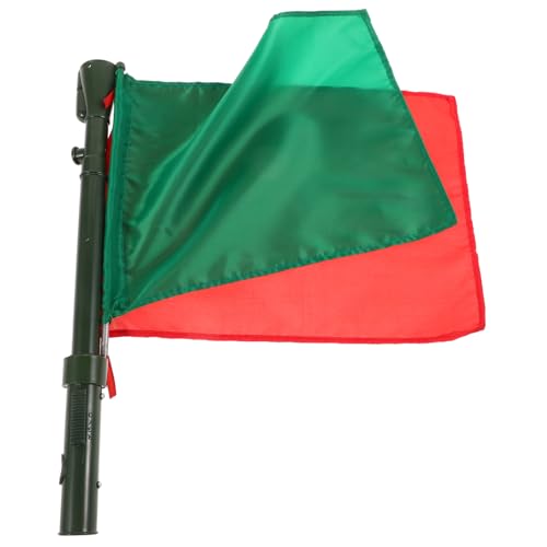 TOYANDONA Signalflagge Rot Grün mit Edelstahlstange und Ergonomischem Griff Multifunktionale Handfahne für Schiedsrichter Verkehrsleitung und Sportveranstaltungen Robust und Langlebig für TOYANDONA Signalflagge Rot Grün mit Edelstahlstange und Ergonomischem Griff Multifunktionale Handfahne für Schiedsrichter Verkehrsleitung und Sportveranstaltungen Robust und Langlebig für von TOYANDONA