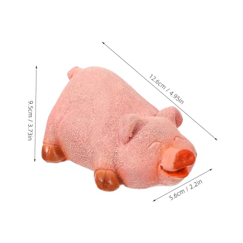TOYANDONA Simuliertes Schlüsselversteck Schwein Garten Dekor Schlüsselbox Aufbewahrung Schutz für Ersatzschlüssel Außenbereich Unauffällig und Wetterfest Kreative Geschenkidee von TOYANDONA
