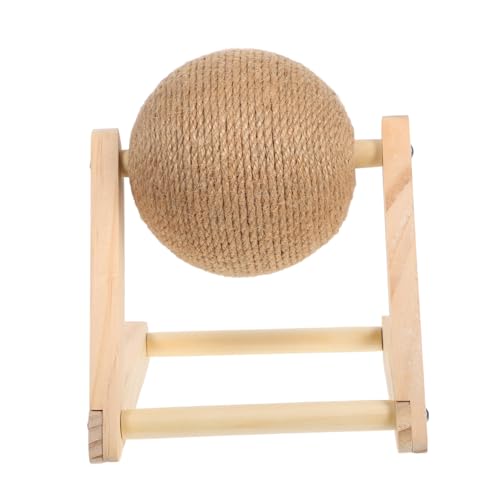 TOYANDONA Sisal Kratzball Katzenspielzeug mit Langlebigem Sisal für Drinnen und Draußen Interaktives Krallenschleifspielzeug zur Möbelpflege und Beschäftigung von Wohnungskatzen und von TOYANDONA