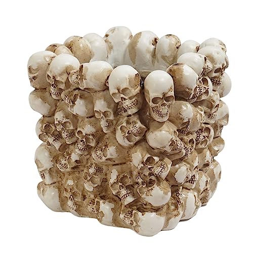 TOYANDONA Skull Resin Planter Schädel Blumentopf Halloween Deko Sukkulenten Topf Chic Pflanzgefäß für Wohnkultur Büro und Zuhause Geschenkidee TOYANDONA Skull Resin Planter Schädel Blumentopf Halloween Deko Sukkulenten Topf Chic Pflanzgefäß für Wohnkultur Büro und Zuhause Geschenkidee von TOYANDONA