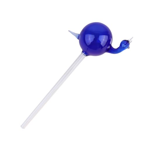 TOYANDONA Snail Form Glas Selbstbewässerungsgerät Automatisches Pflanzbewässerungssystem für Innen und Außen Langlebig Bruchsicher Dekorativ Durchmesser Höhe Blau von TOYANDONA