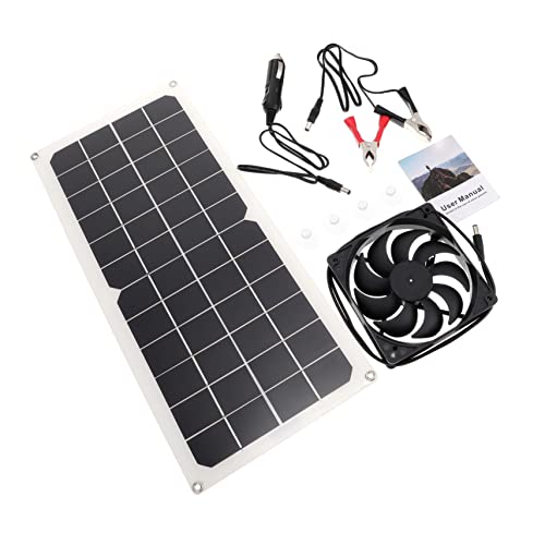TOYANDONA Solarbetriebener Lüfter mit Solarpanel Effizienter Lüfter für Haustierhäuser und Gewächshäuser Tragbares Indoor Kühlsystem Vielseitig für Garten Camping und Notfallversorgung TOYANDONA Solarbetriebener Lüfter mit Solarpanel Effizienter Lüfter für Haustierhäuser und Gewächshäuser Tragbares Indoor Kühlsystem Vielseitig für Garten Camping und Notfallversorgung von TOYANDONA