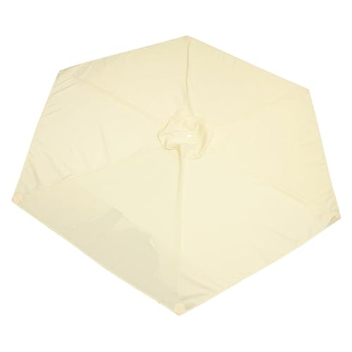 TOYANDONA Sonnenschirmtuch Regenschirm Basis Überdachung Handhaben Abdeckung Ersatz Übergröße Draußen Baldachin Strand Groß Sonnenschirme Im Freien Polyester Beige von TOYANDONA
