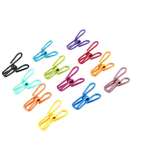TOYANDONA 40stücke Bunte Wäscheklammern Vielseitige Clips Aus PVC-beschichtetem Für Handtücher Kleidung Und Mehr rutschfeste Langlebige Halterungen Für Haushalt Und Büro von TOYANDONA