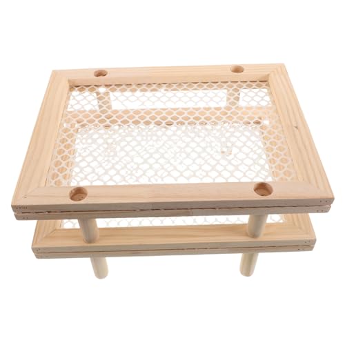 TOYANDONA Stapelbarer Lebensmittel Dehydrator mit Netz für Trocknung von Kräutern Blumen und Pasta für Kleine Küchen und Balkone von TOYANDONA