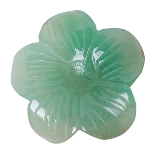 TOYANDONA Kristall-Blumenornament Damen Quarzstein Blütenblattkristalle Tischornamente Zarte Blumendekoration Schminktisch-Dekoration Künstlerische Blumen Hellgrün von TOYANDONA