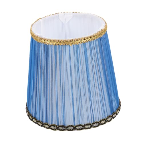 TOYANDONA Stoff Lampenschirm Blau Passend für Kronleuchter Steh Tischlampen Hochwertiger Langlebiger Lampenbezug für Wohnzimmer Schlafzimmer Kinderzimmer und Arbeitszimmer von TOYANDONA