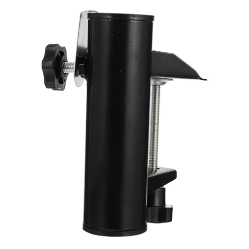 TOYANDONA Strandschirm Reparaturregal Schirmständer im Freien UV-Regenschirm Regenschirme Terrassenschirmhalterklemme -Cliphalter -Tischclip-Halterung Schwarz von TOYANDONA