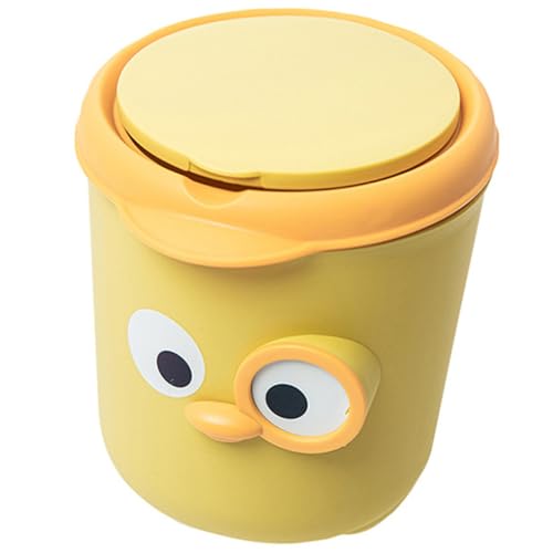 TOYANDONA Süßer Desktop Mülleimer mit Deckel Cartoon Waste Bin Großer Fassungsvermögen Abnehmbarer Deckel Kompakt für Büro Zuhause Küche und Klassenzimmer Praktische Tischabfallbehälter TOYANDONA Süßer Desktop Mülleimer mit Deckel Cartoon Waste Bin Großer Fassungsvermögen Abnehmbarer Deckel Kompakt für Büro Zuhause Küche und Klassenzimmer Praktische Tischabfallbehälter von TOYANDONA