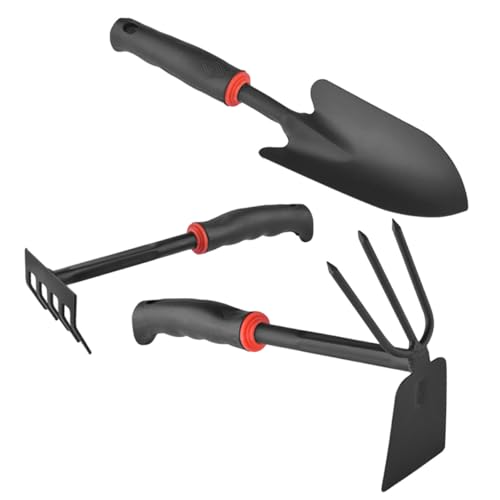TOYANDONA Teiliges Gartenwerkzeug Breiter Handschaufel Doppelhacke Rechen Langlebiges Material Ergonomischer Rutschfester Griff für Balkon Topfpflanzen und Unkrautjäten im Innen TOYANDONA Teiliges Gartenwerkzeug Breiter Handschaufel Doppelhacke Rechen Langlebiges Material Ergonomischer Rutschfester Griff für Balkon Topfpflanzen und Unkrautjäten im Innen von TOYANDONA