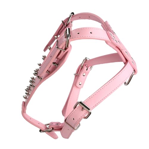 TOYANDONA Tierhalle Geschirr Für Kleine Hunde Welpenversorgung Welpengurt Für Das Gehen Hund Walking Weste Gurt Dekoratives Welpengeschirr Outdoor-welpengeschirr Hundegeschirr Pu Rosa von TOYANDONA