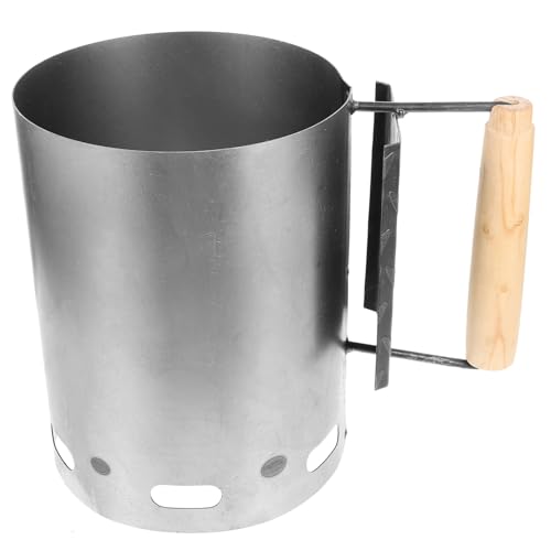 TOYANDONA Tragbarer Gusseisen Für Holzkohle Für Camping Und Gartenfeiern Effiziente Luftzirkulation Für Gleichmäßiges Grillen Mit Isoliertem von TOYANDONA