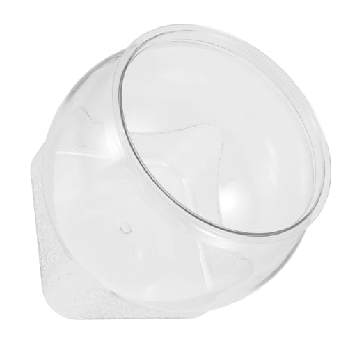 TOYANDONA Kleiner Tragbarer Fischtank Aus Transparentem Pet-Material Für Goldfische Und Schildkröten Elegantes Design Sturzsicher Für Desktop Und Büro Kompakt Und Pflegeleicht von TOYANDONA