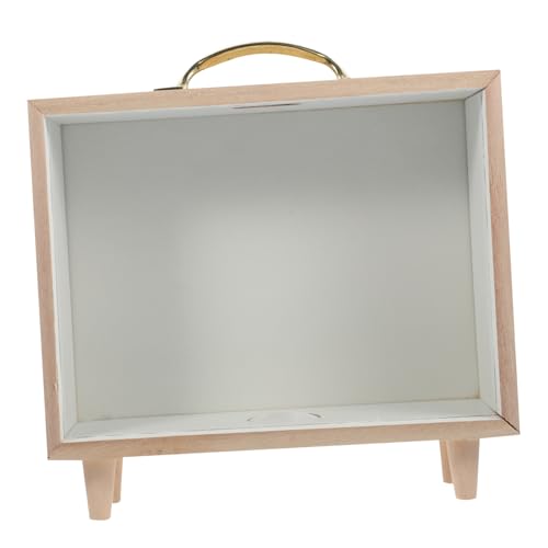 TOYANDONA Transparente Holz Spardose Geldbox Münzbehälter Dekorative Desktop Piggy Bank Sparschwein für Zuhause Büro von TOYANDONA