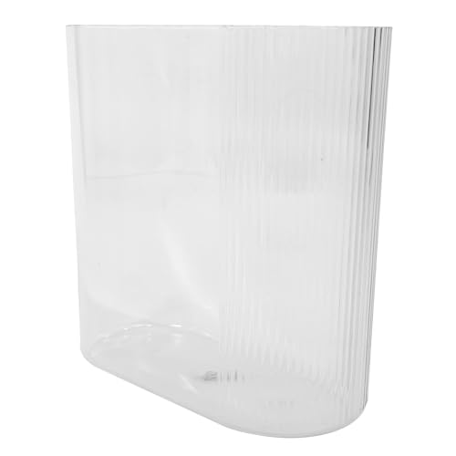 TOYANDONA Transparente Kleine Plastik Fischschale Kompakter Desktop Aquarium Fischbehälter für Zuhause Dekoratives Goldfischglas Leichtes Strapazierfähiges Aquarium Geeignet für Büro und von TOYANDONA