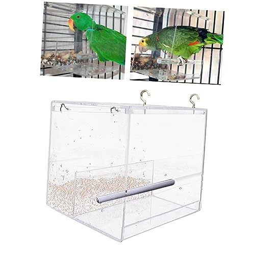 TOYANDONA Transparenter Fenster Vogelfutterspender Mittelgroß mit Extra Tiefem Futtertablett Abflussloch Teilbarem Futterfach für Wildvögel Einfach zu Reinigen und Nachzufüllen TOYANDONA Transparenter Fenster Vogelfutterspender Mittelgroß mit Extra Tiefem Futtertablett Abflussloch Teilbarem Futterfach für Wildvögel Einfach zu Reinigen und Nachzufüllen von TOYANDONA