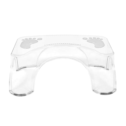 TOYANDONA Transparenter Multifunktionaler Toilettenfußhocker mit Rutschfestem Design für Erwachsene Bequemer Dusch und Toilettenhocker zur Fußentspannung im Bad Stabiler Klarer TOYANDONA Transparenter Multifunktionaler Toilettenfußhocker mit Rutschfestem Design für Erwachsene Bequemer Dusch und Toilettenhocker zur Fußentspannung im Bad Stabiler Klarer von TOYANDONA