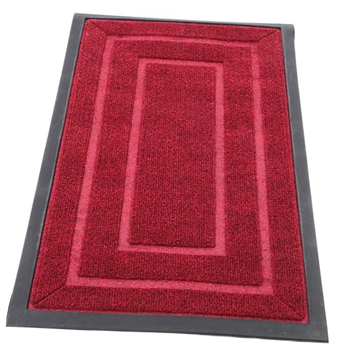 TOYANDONA Türpolster Boden Toilettenvorleger Beflockung Bad Teppiche Tür Eingangsmatte wasserabsorbierende rutschfeste Matte Wasserabsorbierender Teppich Fußpolster Gummi von TOYANDONA
