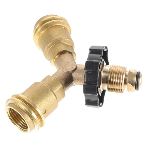 TOYANDONA Type Gasflaschen Splitter Y Verteiler für Grill Campingkocher Flamme Wohnmobil Sicher Einfache Installation Langlebig TOYANDONA Type Gasflaschen Splitter Y Verteiler für Grill Campingkocher Flamme Wohnmobil Sicher Einfache Installation Langlebig von TOYANDONA