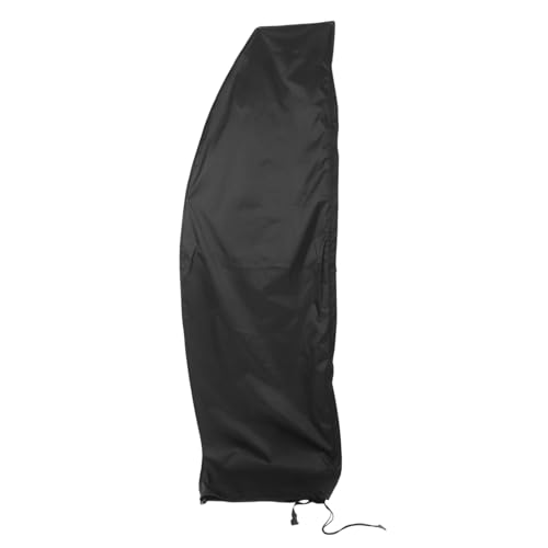 TOYANDONA UV beständige Windstabile Sonnenschirmhülle für Outdoor bananaschirme Dunkel Silberbeschichtetes Material Wasserabweisend Passend für Gebogene und Gerade Stangen Schützt vor Regen von TOYANDONA