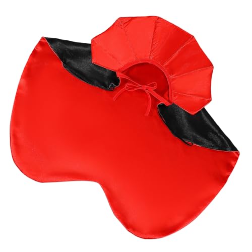 TOYANDONA Vampir-kostüm für Mittelgroße Hunde Halloween Umhang aus Weichem Polyester Atmungsaktiv Haustier Cape für Motto-Partys Bilder Schwarz-rot von TOYANDONA