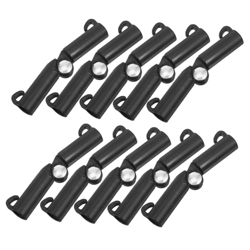 TOYANDONA Verbindungsstück für Pflanzenpfähle Ernte Einsätze Schnalle in Pflanzenform einstellbar Unterstützung Pflanzenstützen gewächshaus zubehör Stützclips Netztunnel-Hoop-Clips Abs Black von TOYANDONA