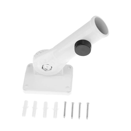 TOYANDONA Verstellbare Wandhalterung Fahnenmast Halter aus Aluminiumlegierung und Abs Stabiler Fahnenmasthalter für Garten Balkon Terrasse Geeignet für Verschiedene Flaggenarten Wetterfest von TOYANDONA