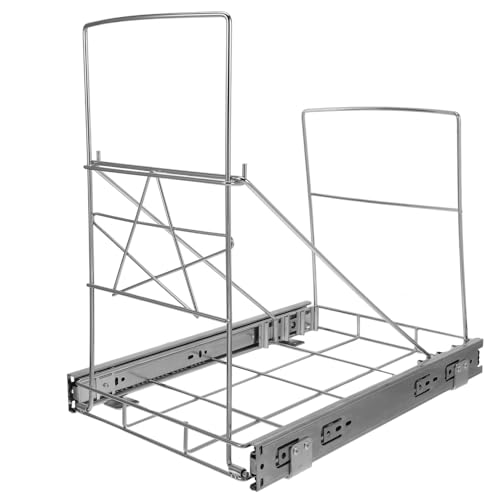 TOYANDONA Verstellbares Ausziehregal für Gallonen Müllbehälter Küchen unterschrank Mülleimerhalter mit Korb Langlebiges Material Platzsparend und Einfach Zugänglich unter Spüle TOYANDONA Verstellbares Ausziehregal für Gallonen Müllbehälter Küchen unterschrank Mülleimerhalter mit Korb Langlebiges Material Platzsparend und Einfach Zugänglich unter Spüle von TOYANDONA