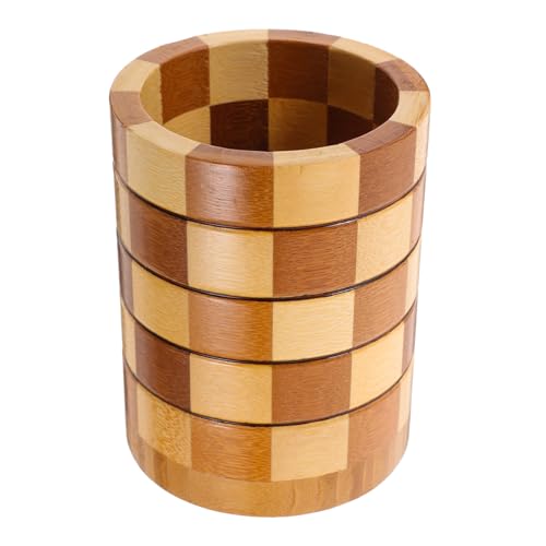TOYANDONA Vintage Küchenutensilienhalter aus Holz Kompakter Besteckhalter für Löffel Gabeln Stäbchen Platzsparender Küchen Organizer für Tisch und Arbeitsfläche Eleganter von TOYANDONA