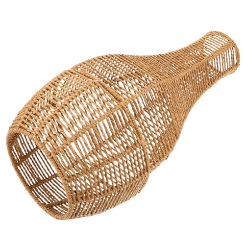 TOYANDONA Vintage Lampenschirm Jute Deckenlampe für Warmes Licht Retro Stil für Schlafzimmer Wohnzimmer Woven Light Cover für Verschiedene Dekorationen als zur Einweihung von TOYANDONA